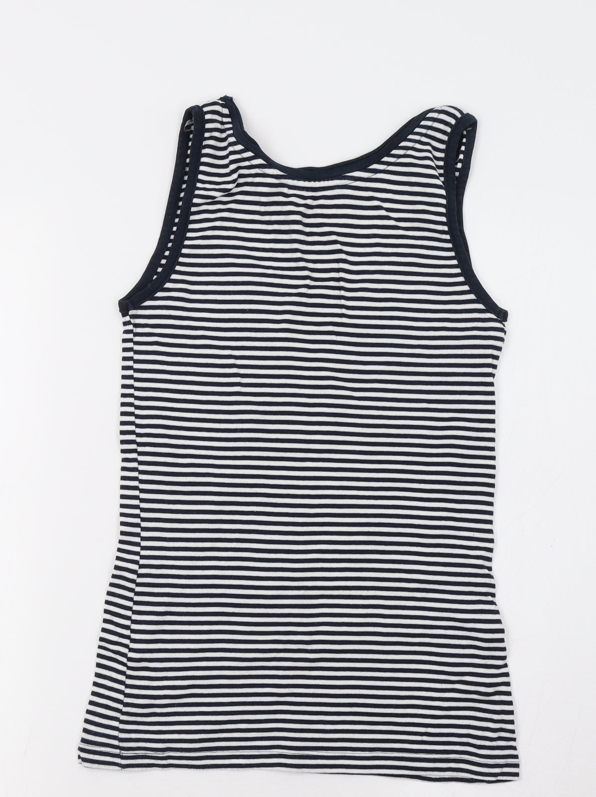 TU Womens Blue Striped  Basic Tank Size 12