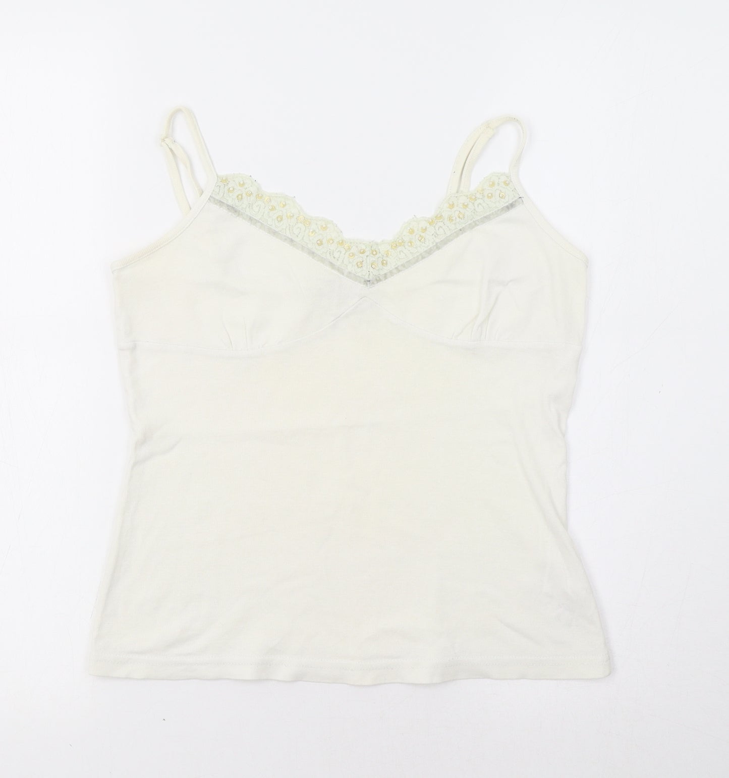 George Womens White   Camisole Tank Size 10