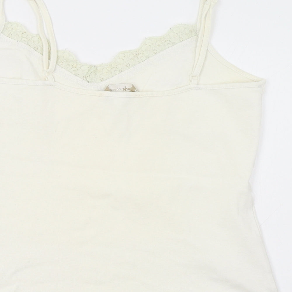 George Womens White   Camisole Tank Size 10