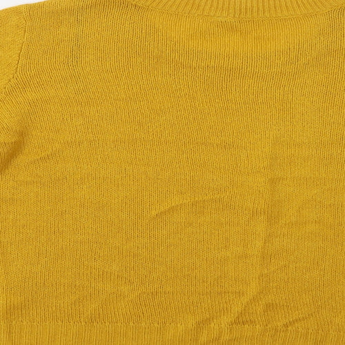 H&M Womens Yellow   Pullover Jumper Size S