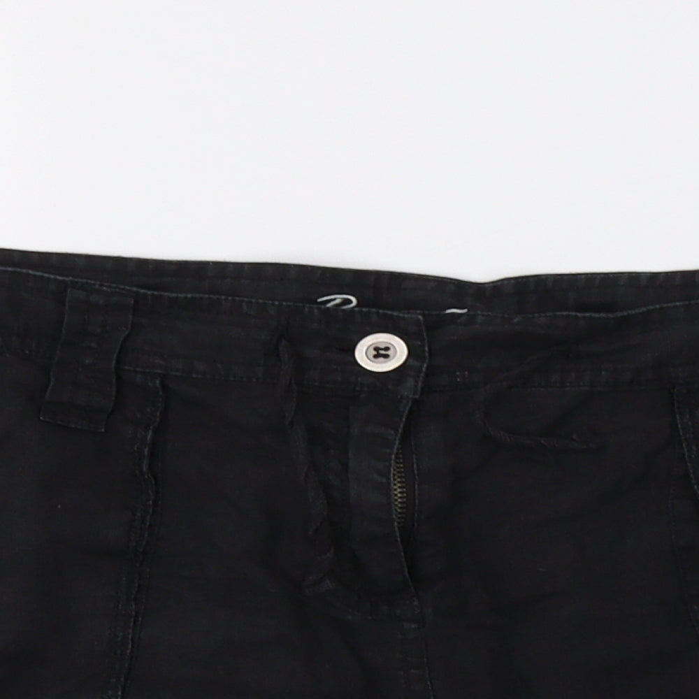 Primark Womens Black   Cargo Shorts Size 14