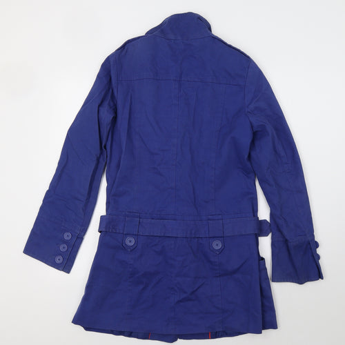 New Looki Womens Blue   Pea Coat Coat Size 12