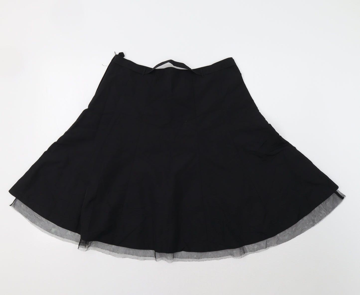 H7M Womens Black   Flare Skirt Size 12
