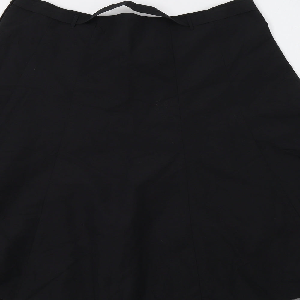 H7M Womens Black   Flare Skirt Size 12
