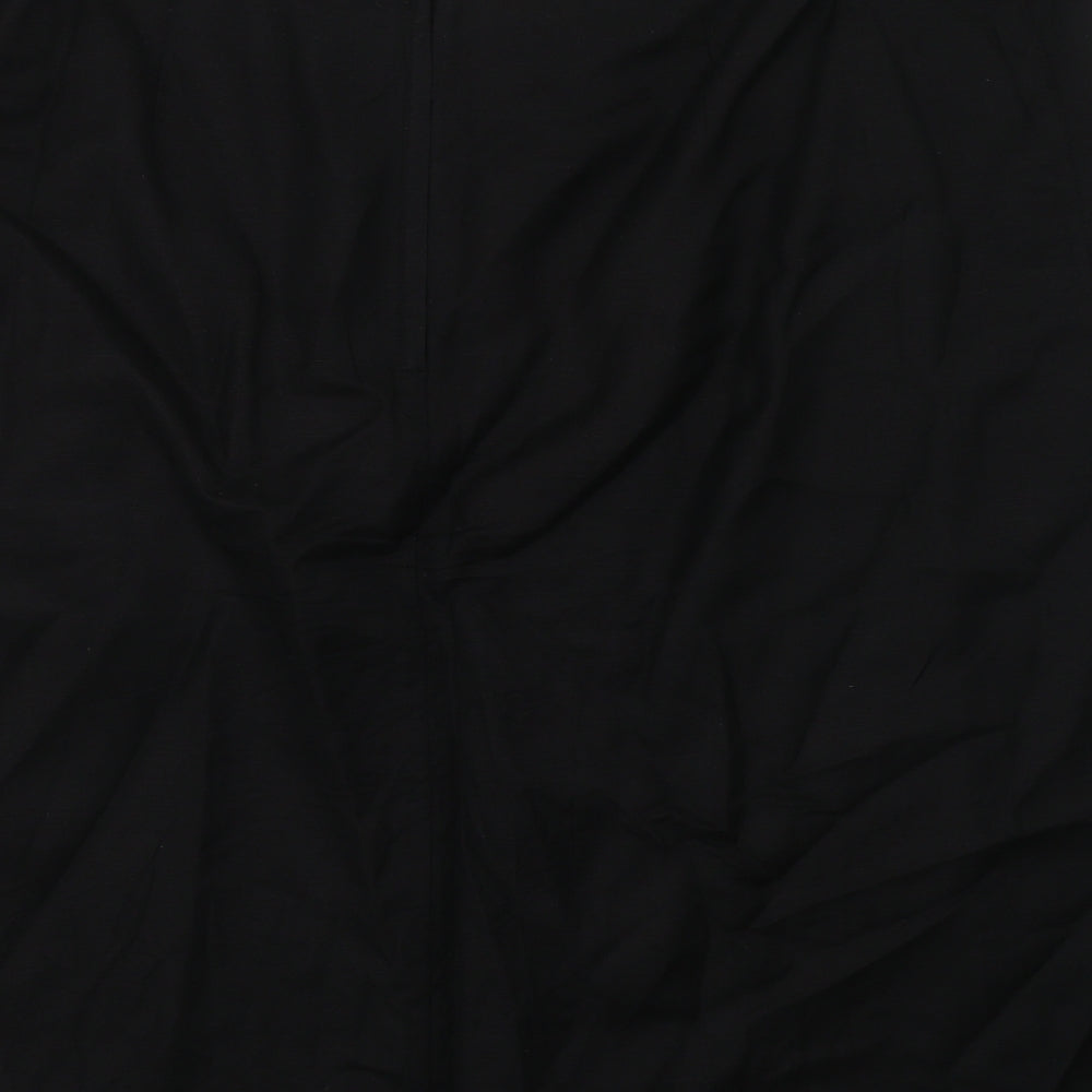 Evans Womens Black Floral  A-Line Skirt Size 24