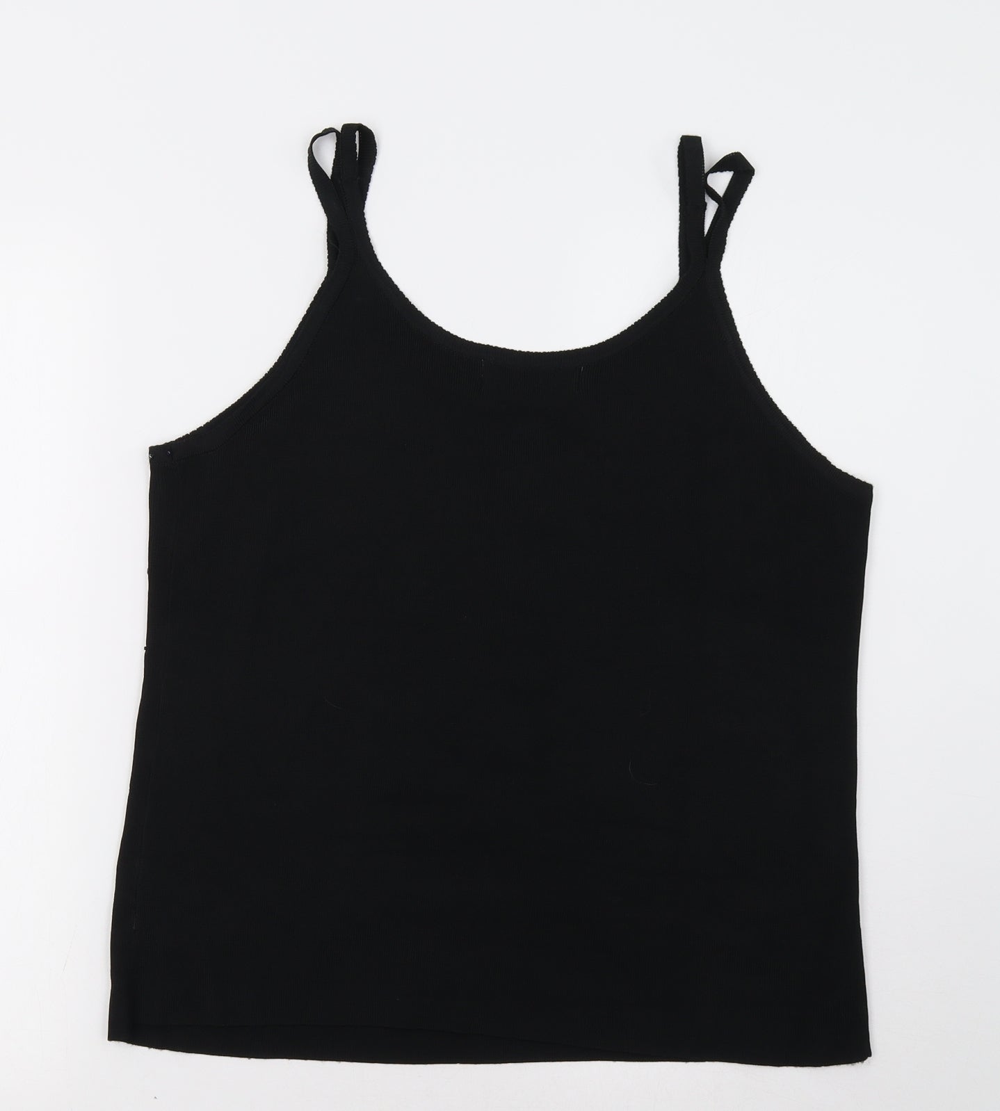 Shannon Womens Black Geometric  Camisole Tank Size XL