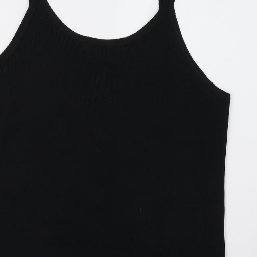 Shannon Womens Black Geometric  Camisole Tank Size XL