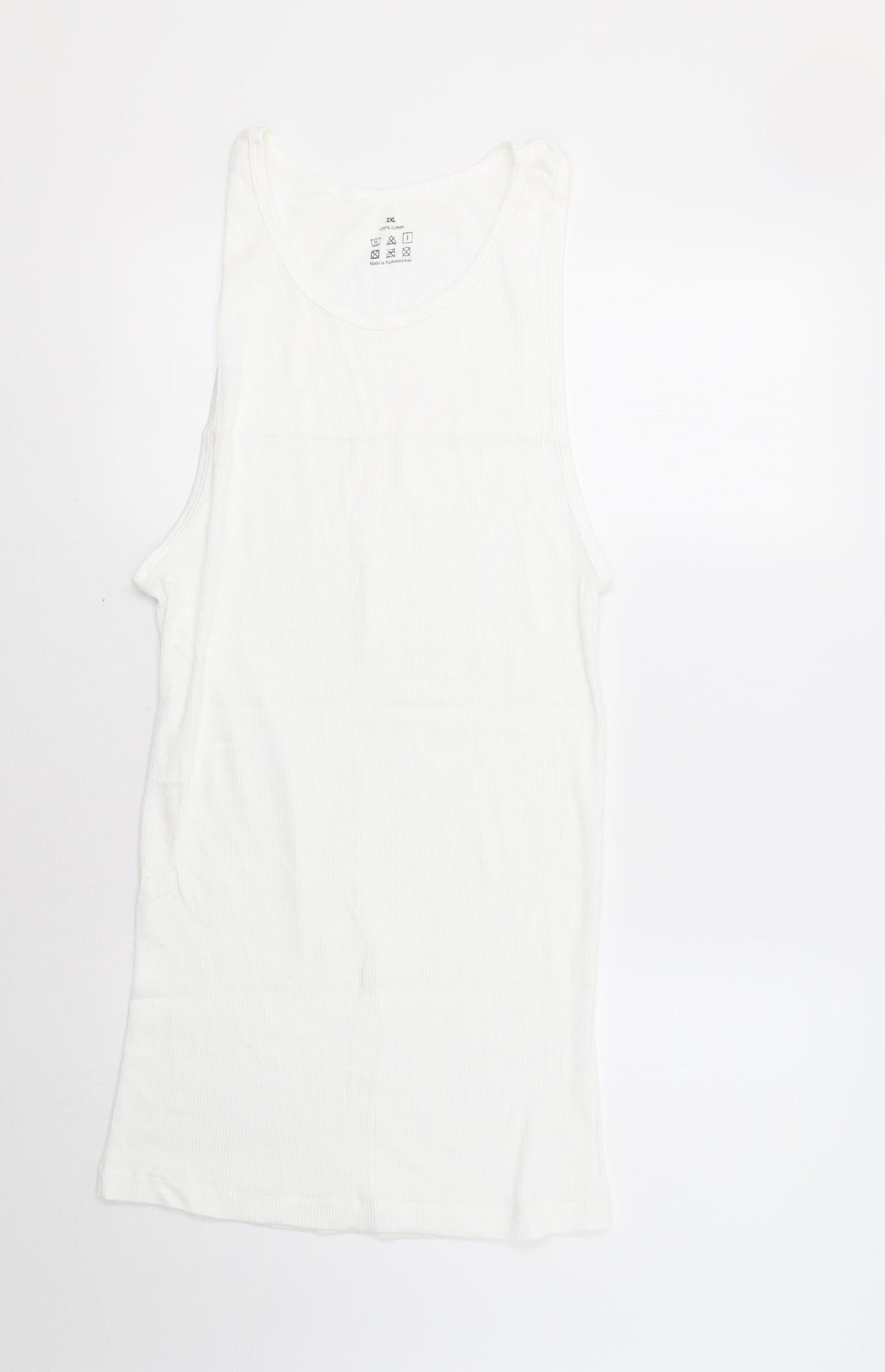 Preworn Womens White   Basic Tank Size XL