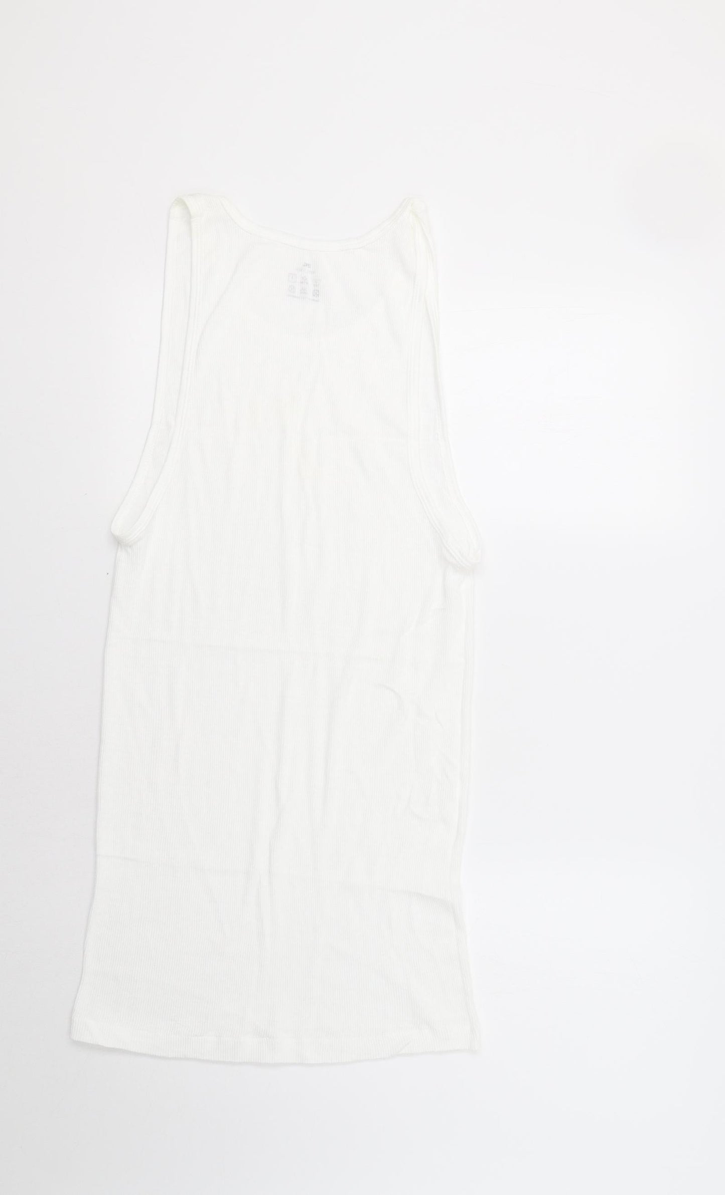 Preworn Womens White   Basic Tank Size XL