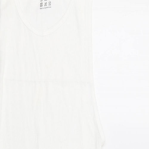 Preworn Womens White   Basic Tank Size XL