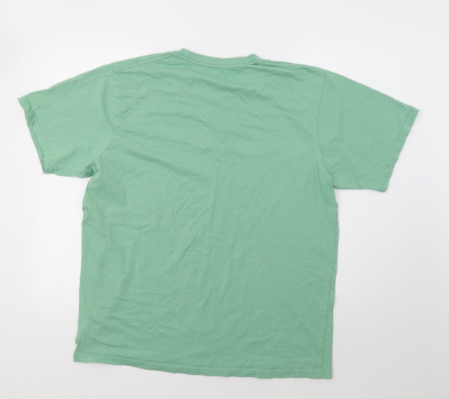 RIP CURL Mens Green Striped   T-Shirt Size XL