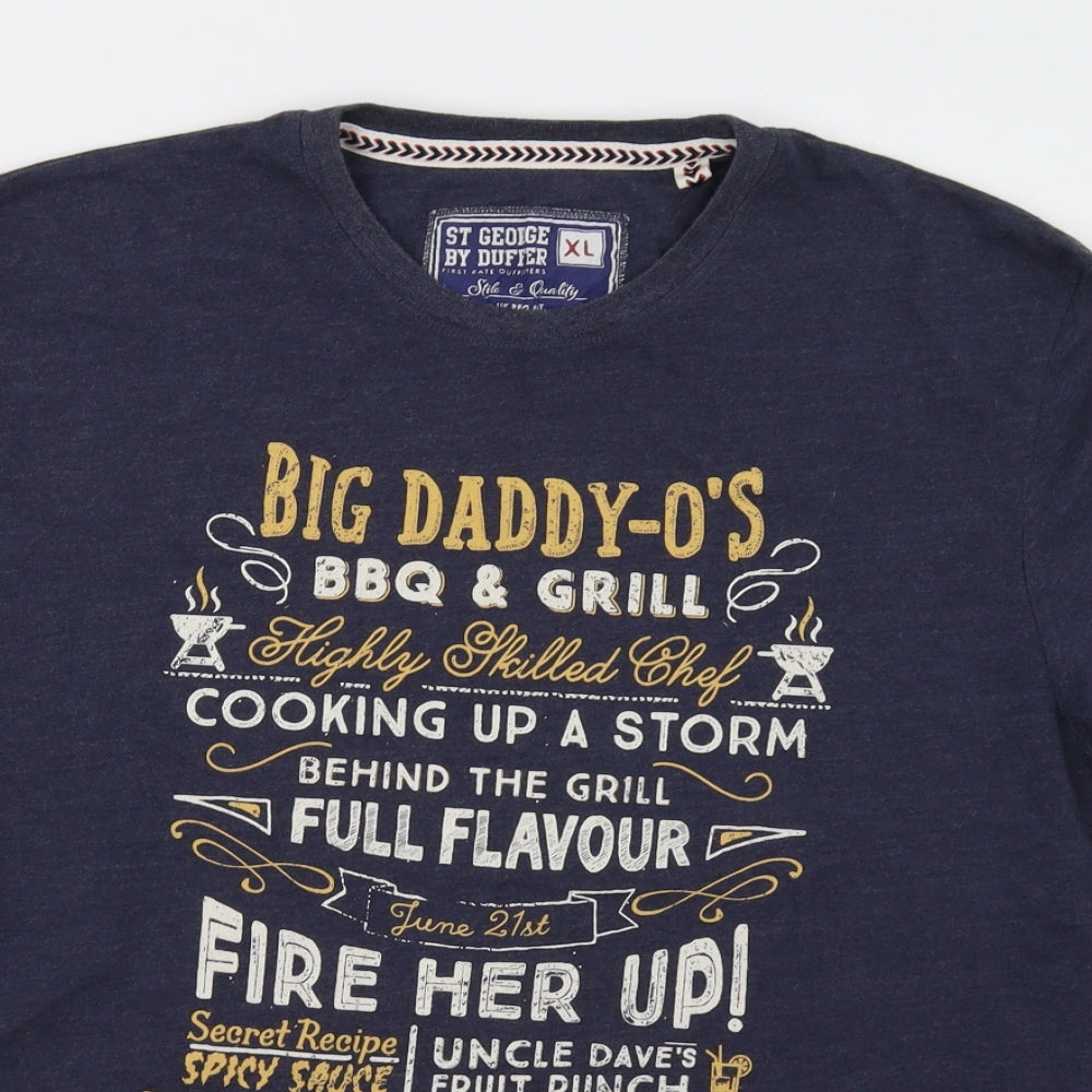 Debenhams Mens Blue    T-Shirt Size XL
