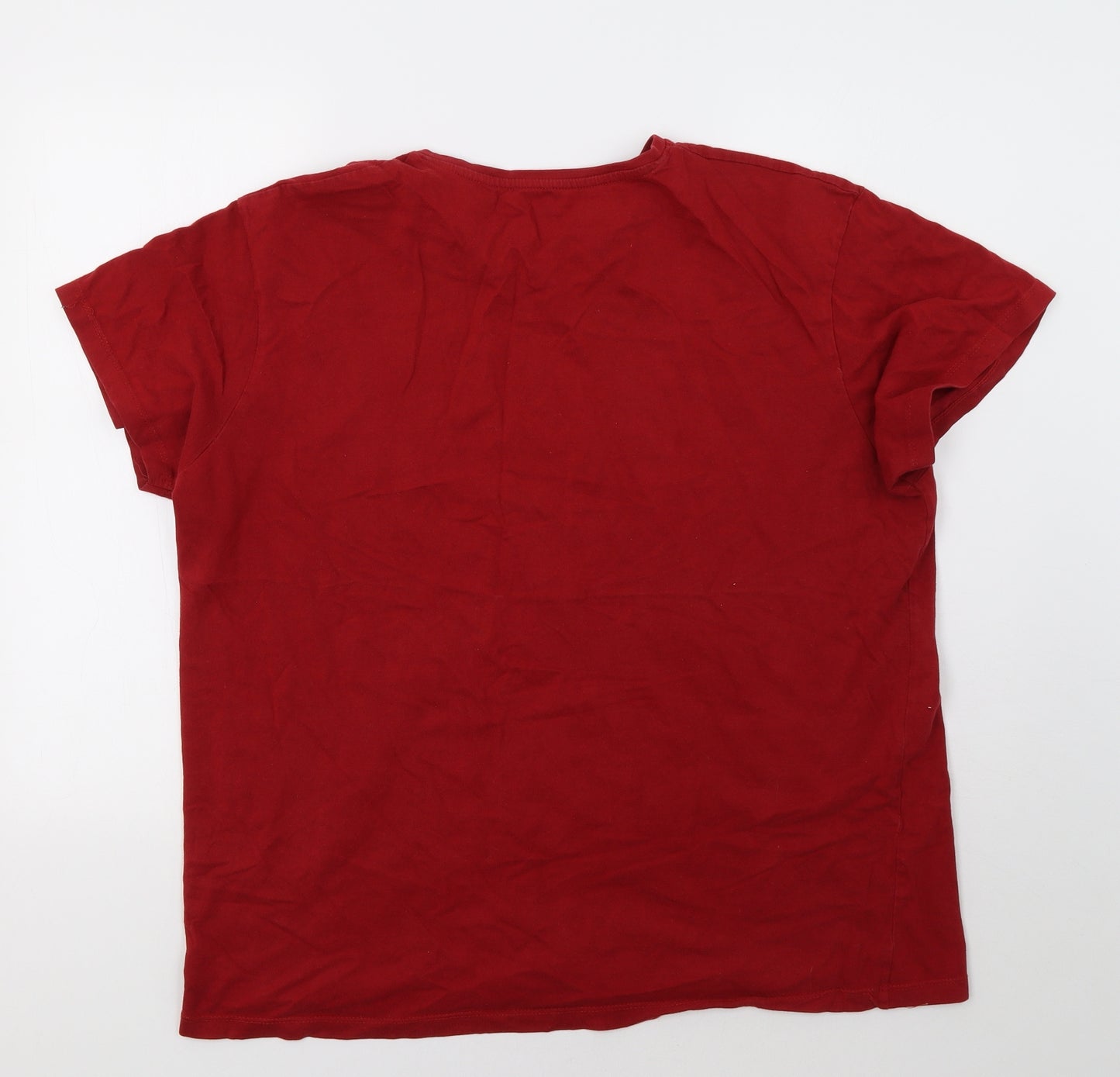 Preworn Mens Red    T-Shirt Size XL