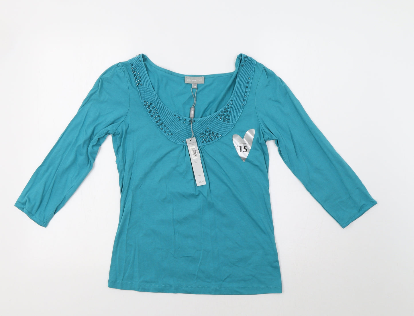 Per Una Womens Blue   Basic Blouse Size 10