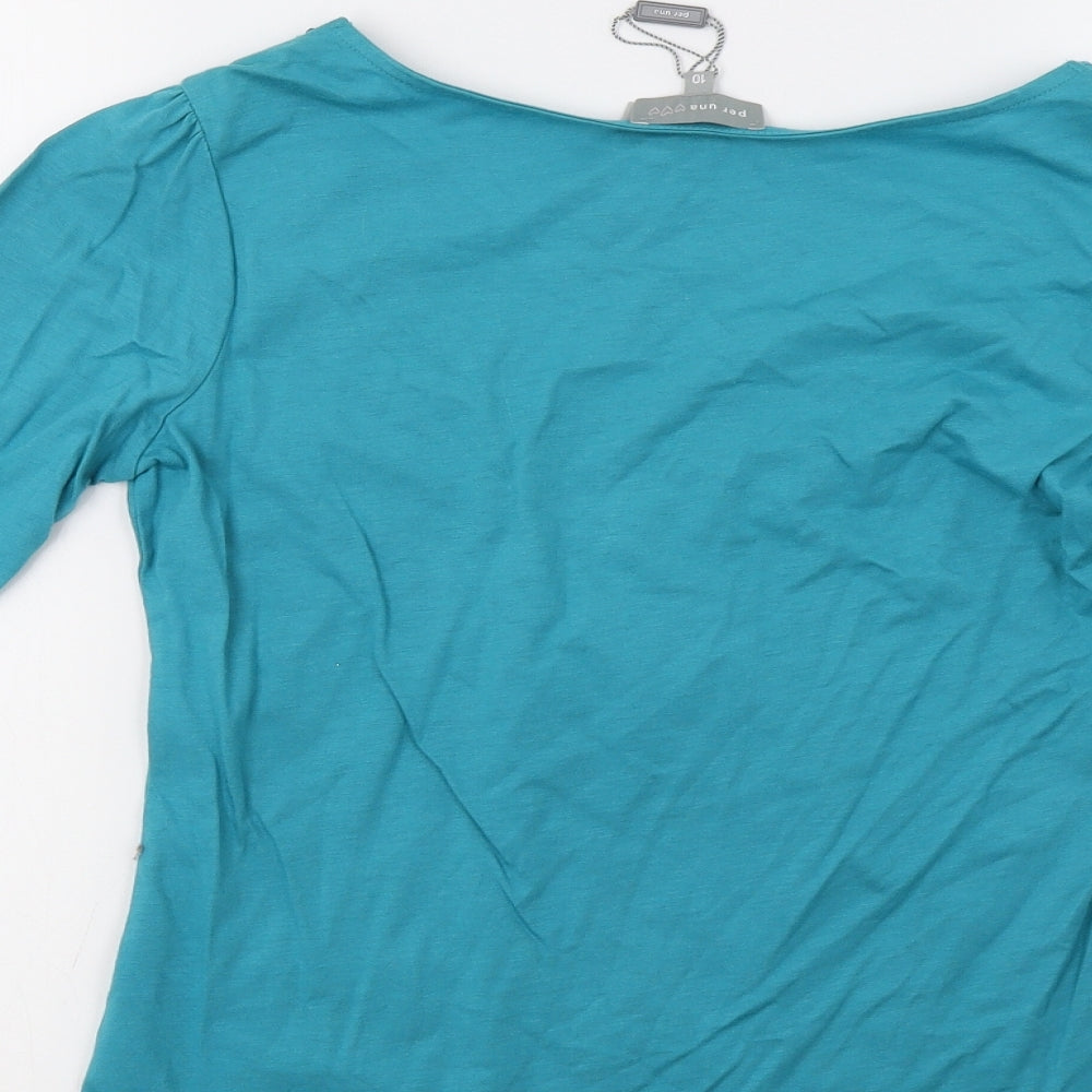 Per Una Womens Blue   Basic Blouse Size 10