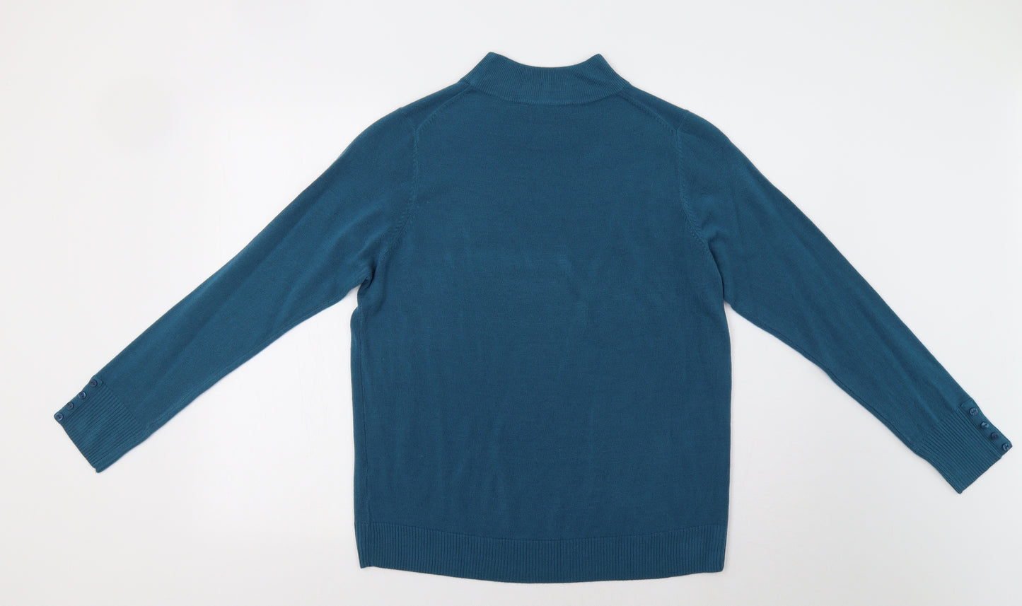 M&S Womens Blue   Pullover Jumper Size 16