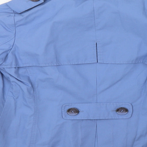 M&S Womens Blue   Pea Coat Coat Size 12
