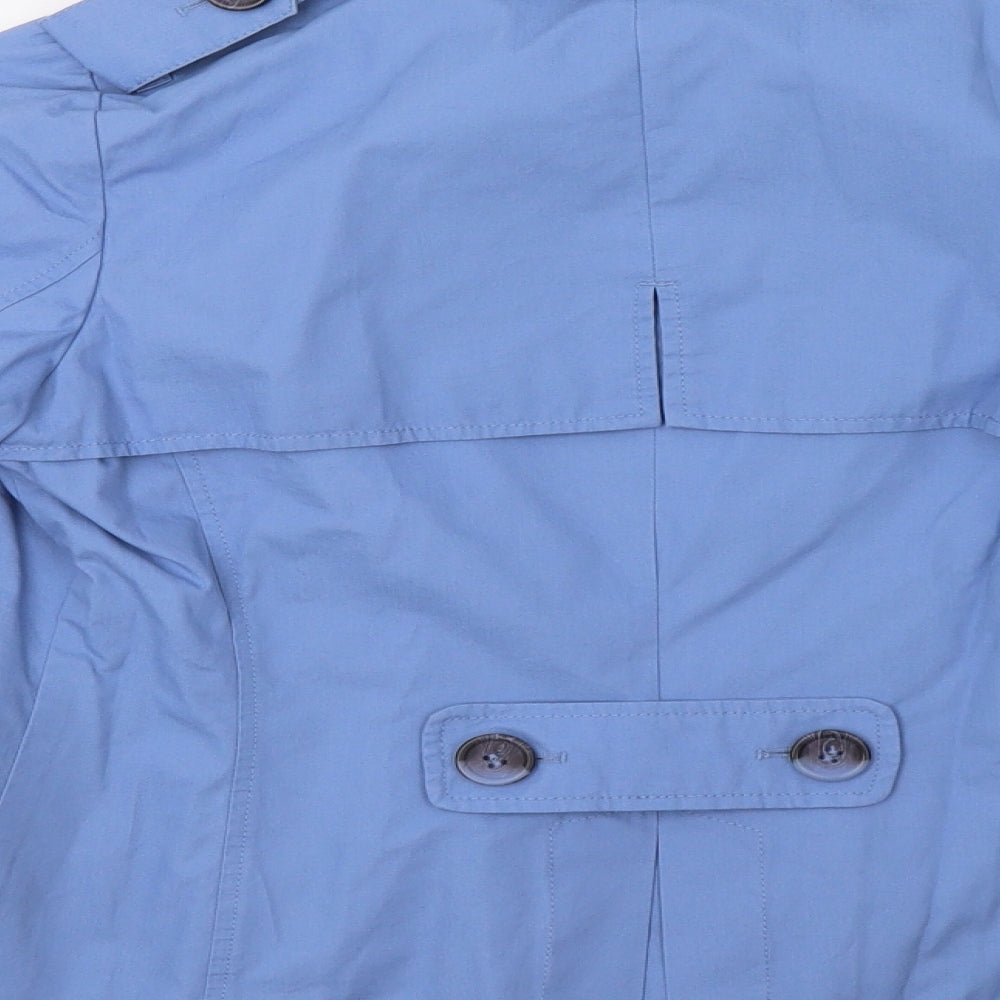 M&S Womens Blue   Pea Coat Coat Size 12