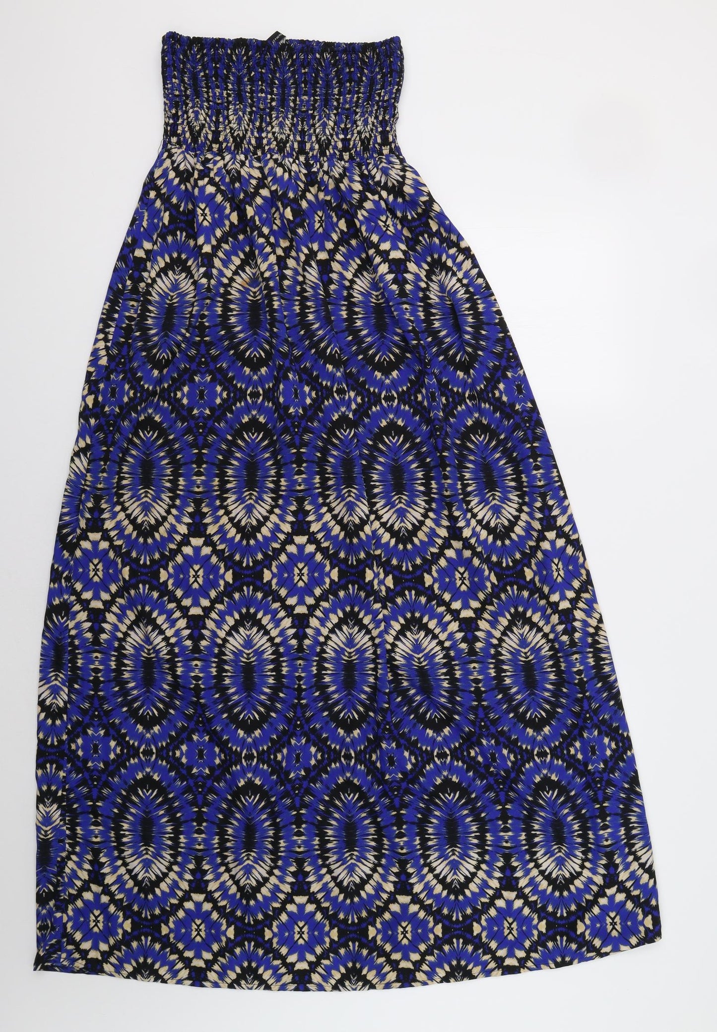 Primark Womens Blue Geometric  Maxi  Size 10
