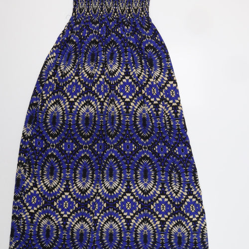 Primark Womens Blue Geometric  Maxi  Size 10