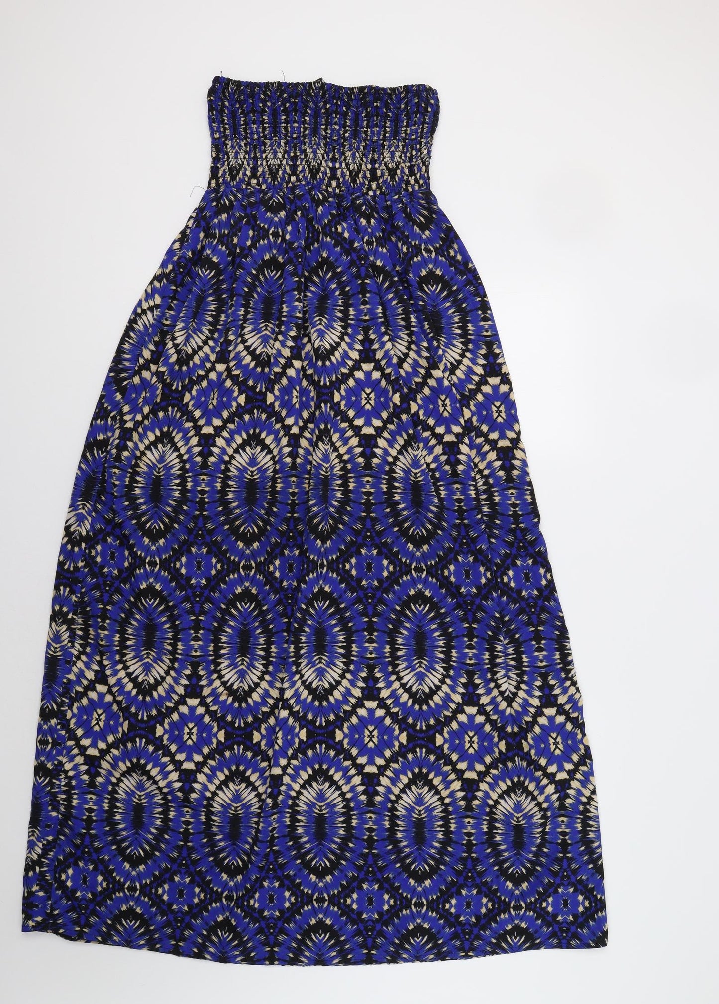 Primark Womens Blue Geometric  Maxi  Size 10