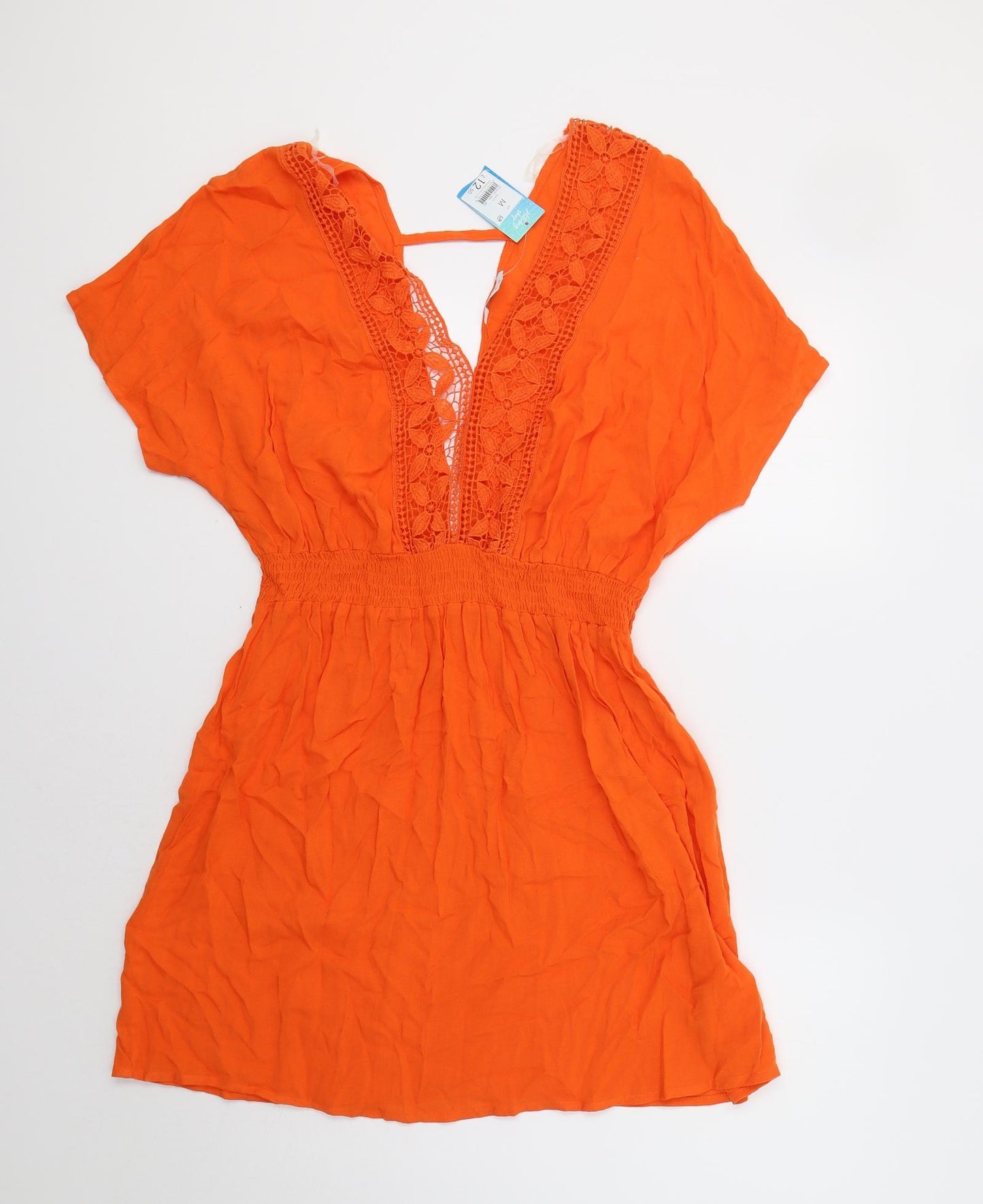 Papaya Womens Orange   Fit & Flare  Size M  - Beach Cover Up