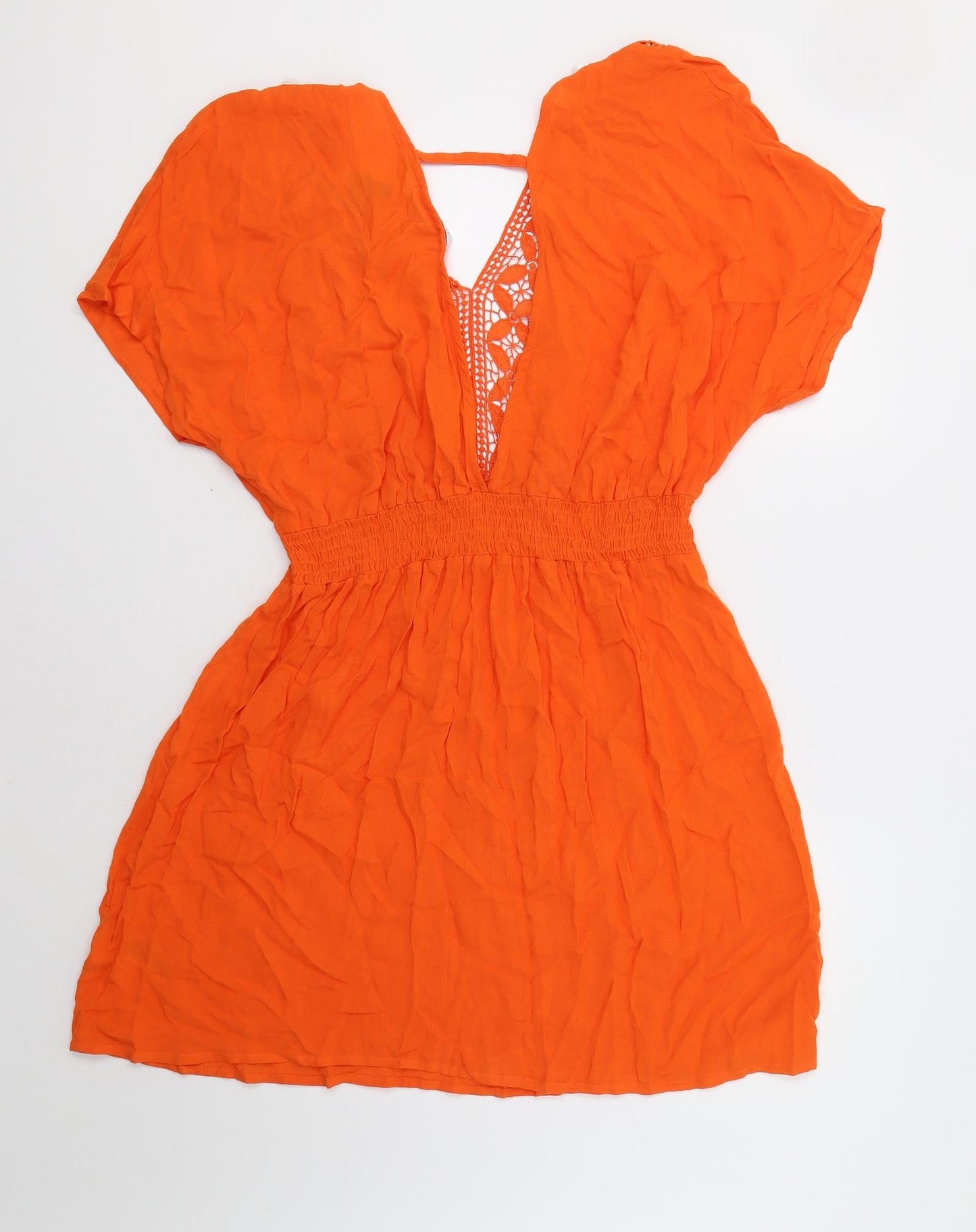 Papaya Womens Orange   Fit & Flare  Size M  - Beach Cover Up