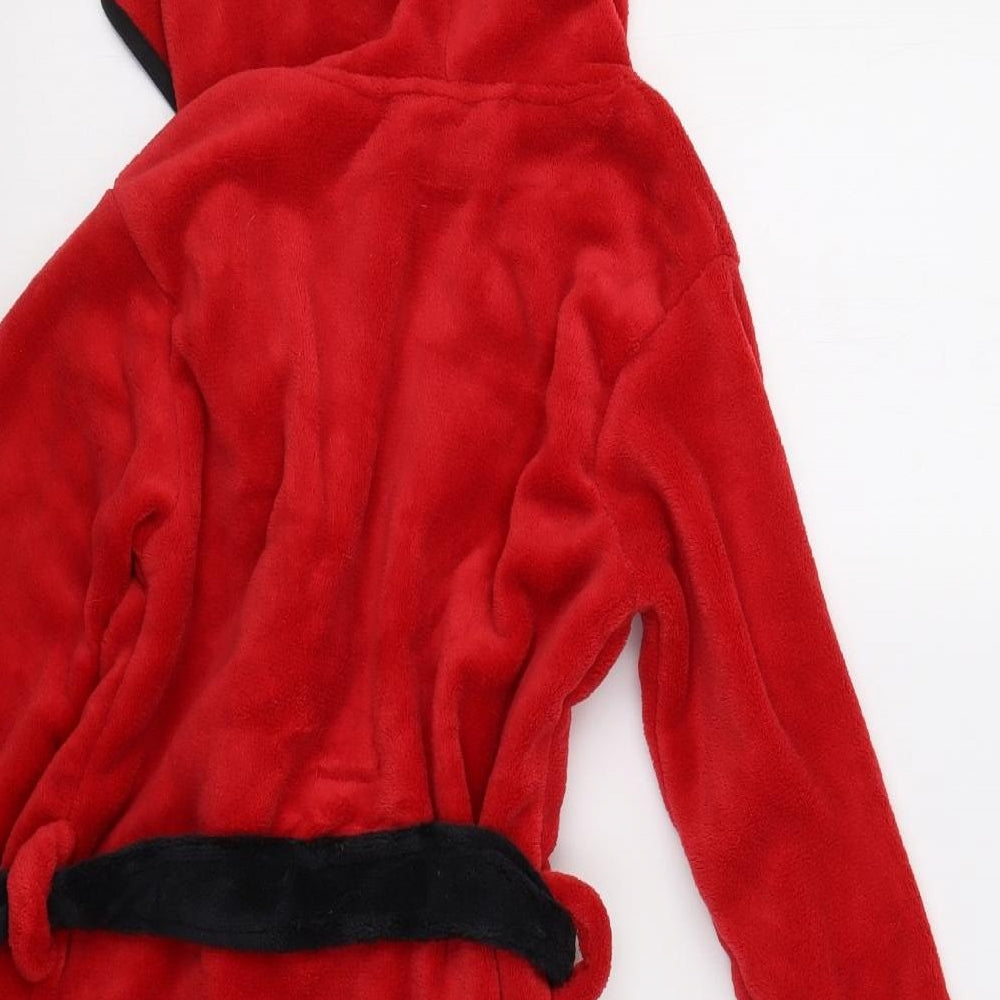 Manchester United Boys Red Solid   Robe Size 7-8 Years