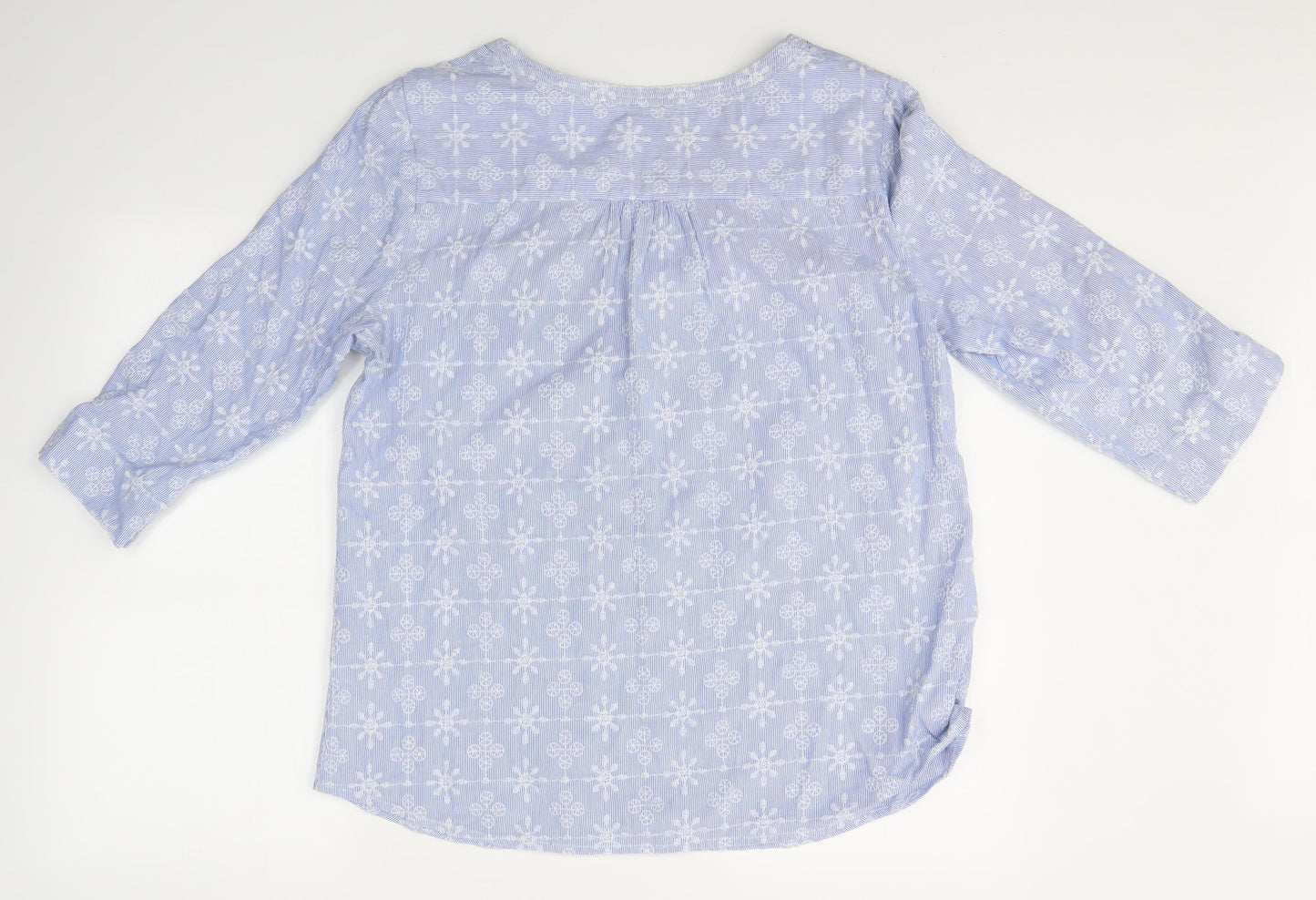 MANTARAY PRODUCTS Womens Blue   Basic Blouse Size 16