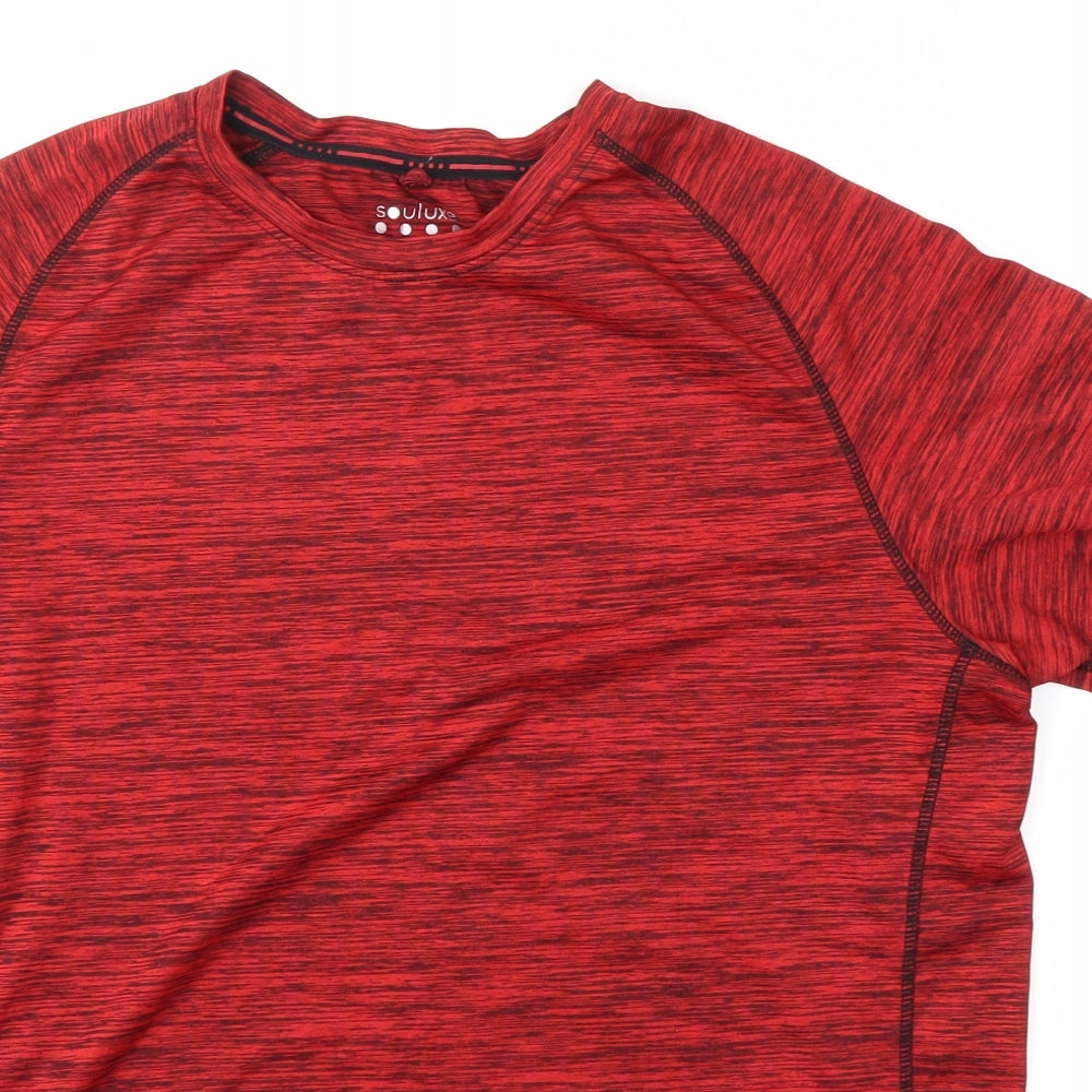 Souluxe Mens Red    T-Shirt Size M