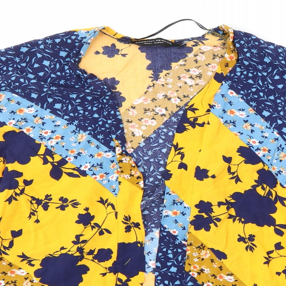 Dorothy Perkins Womens Multicoloured Floral  Cardigan Jumper Size S