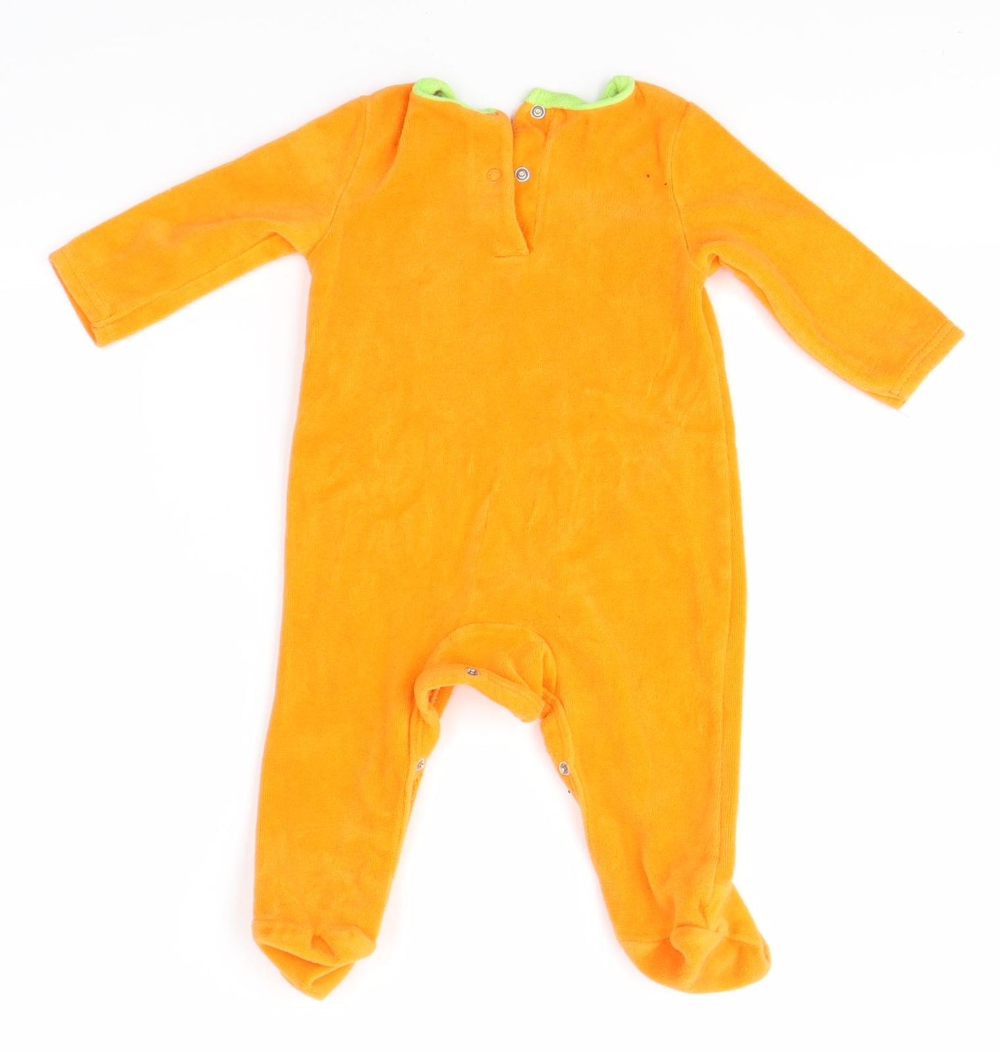 Hallowscream  Orange   Babygrow One-Piece Size 3-6 Months  - Pumpkin