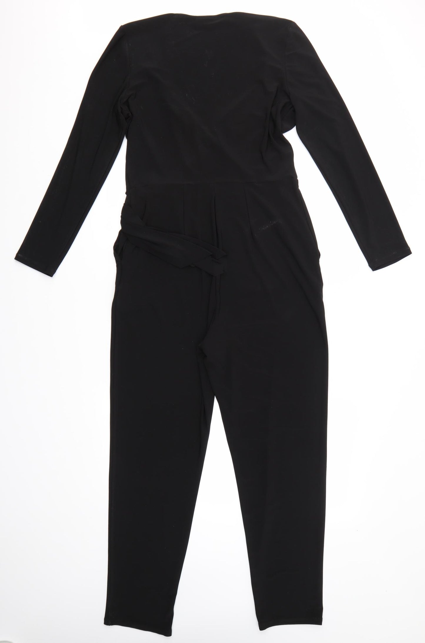 Wallis Womens Black   Jumpsuit One-Piece Size 12 L28 in
