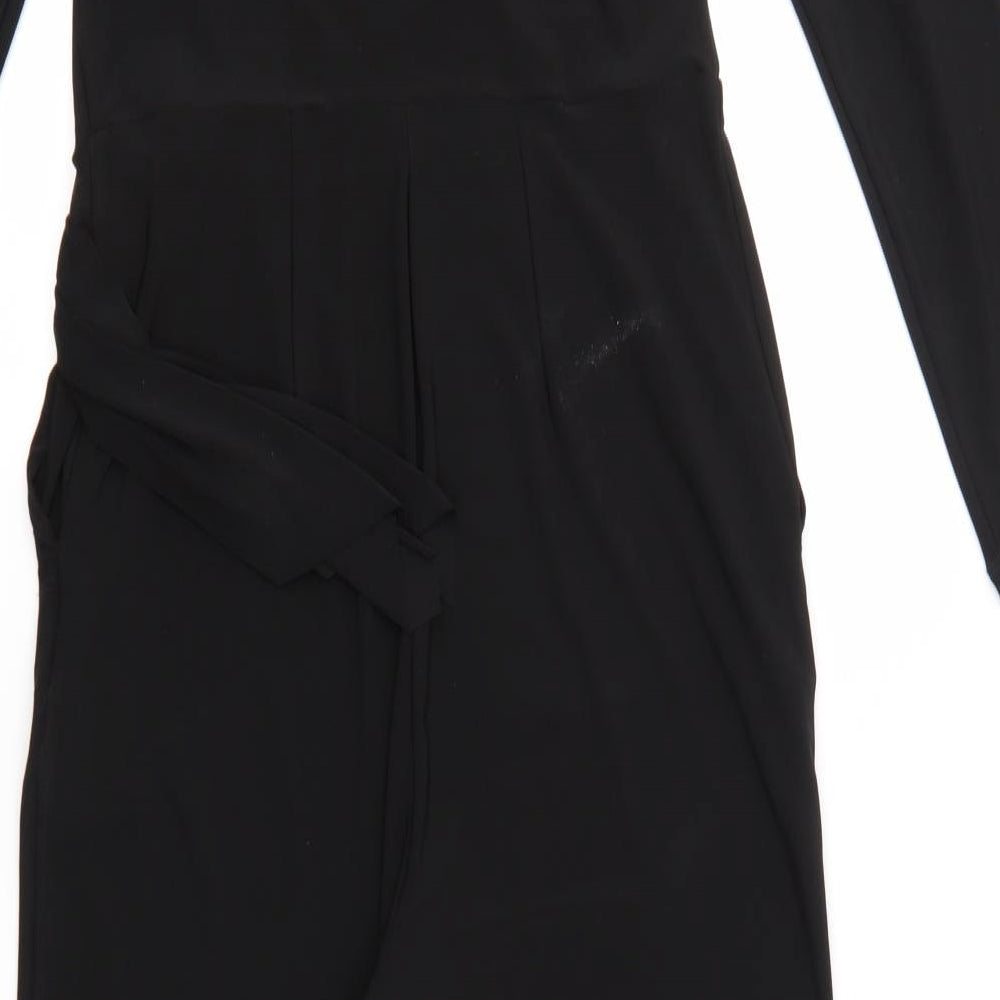 Wallis Womens Black   Jumpsuit One-Piece Size 12 L28 in