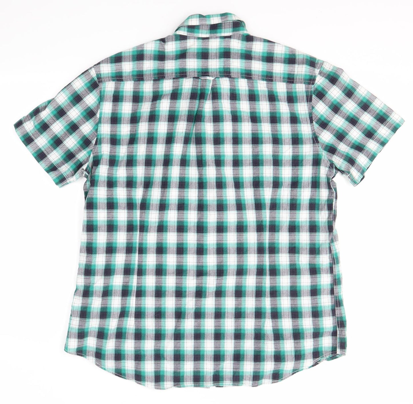 Burton Mens Green Check   Button-Up Size XL