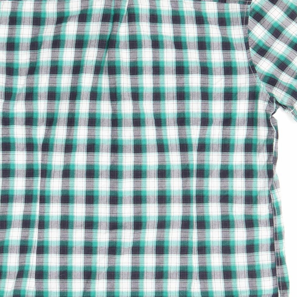 Burton Mens Green Check   Button-Up Size XL