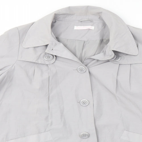 Casual Comfort Womens Grey   Overcoat Coat Size 16