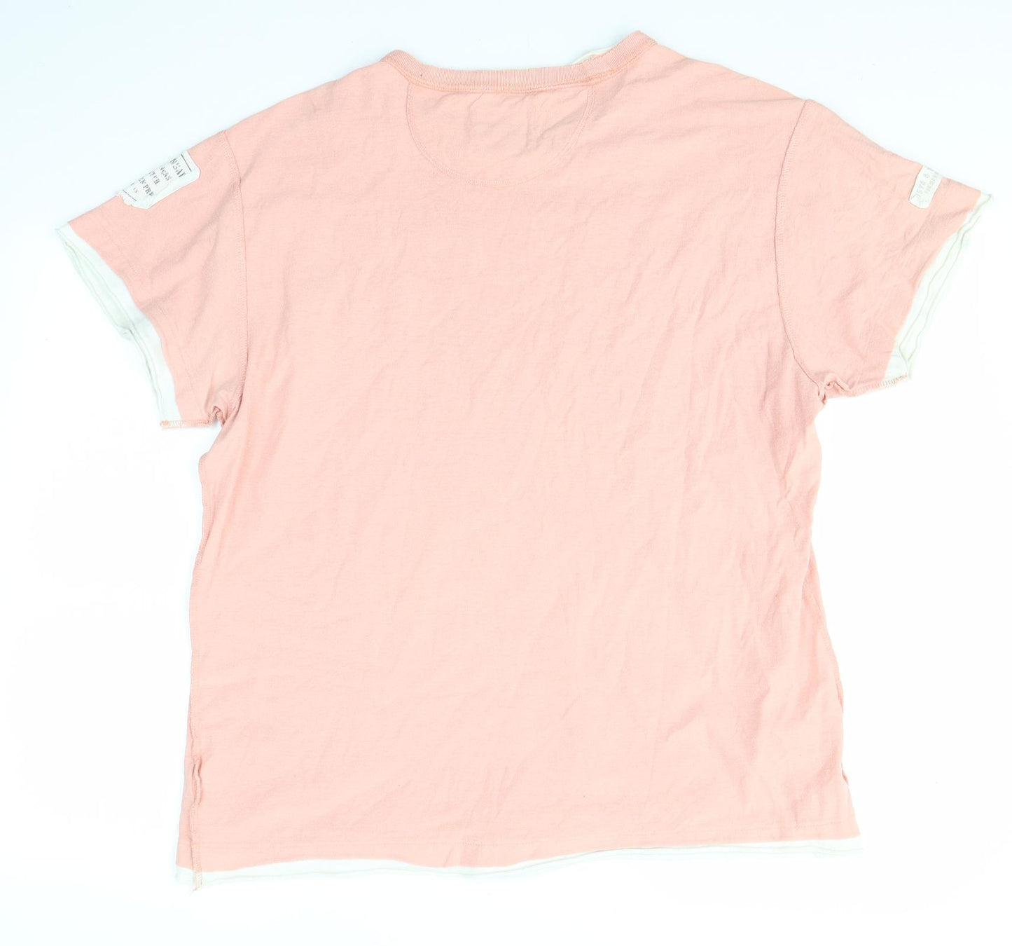 Crosshatch Mens Pink    T-Shirt Size XL