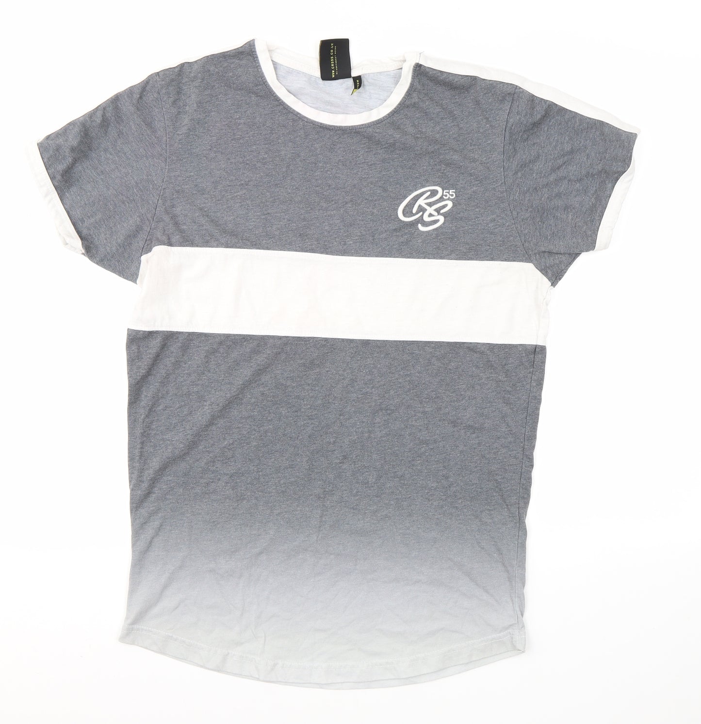 Crosshatch Mens Grey    T-Shirt Size M