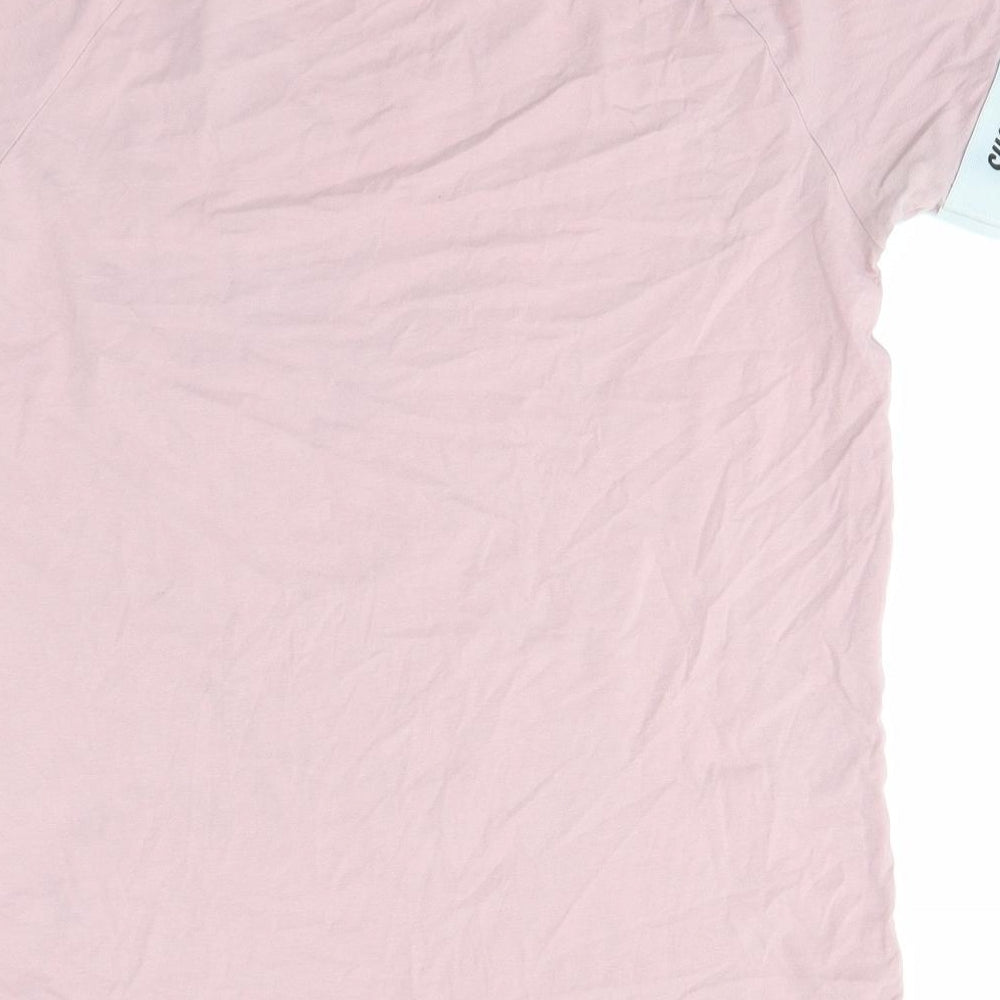 SikSilk Mens Pink    T-Shirt Size M