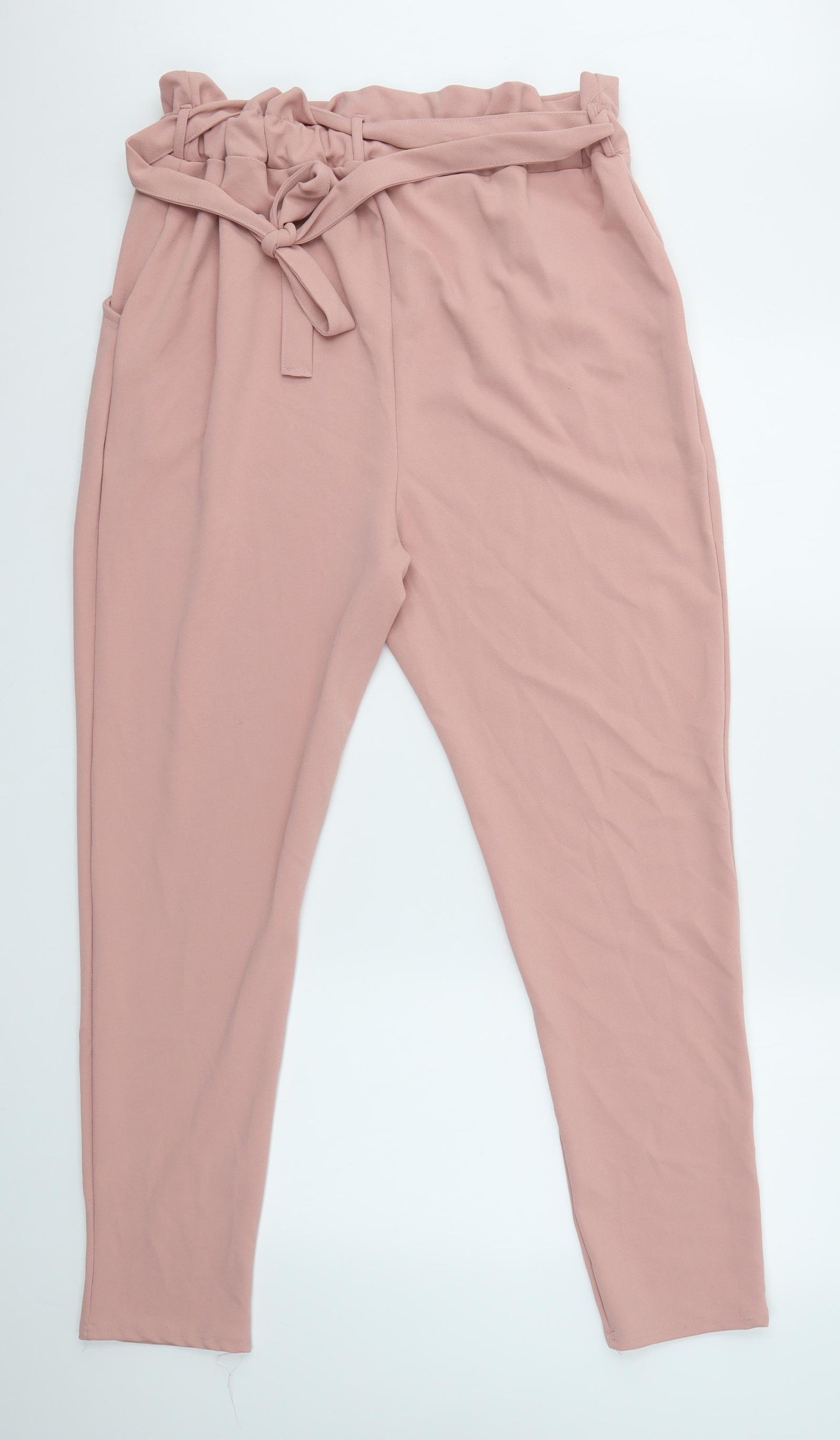 Boohoo Womens Pink   Trousers  Size 18 L29 in