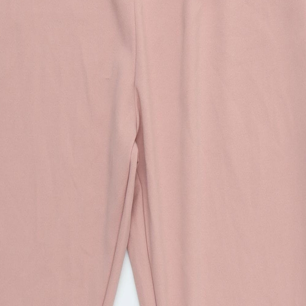 Boohoo Womens Pink   Trousers  Size 18 L29 in