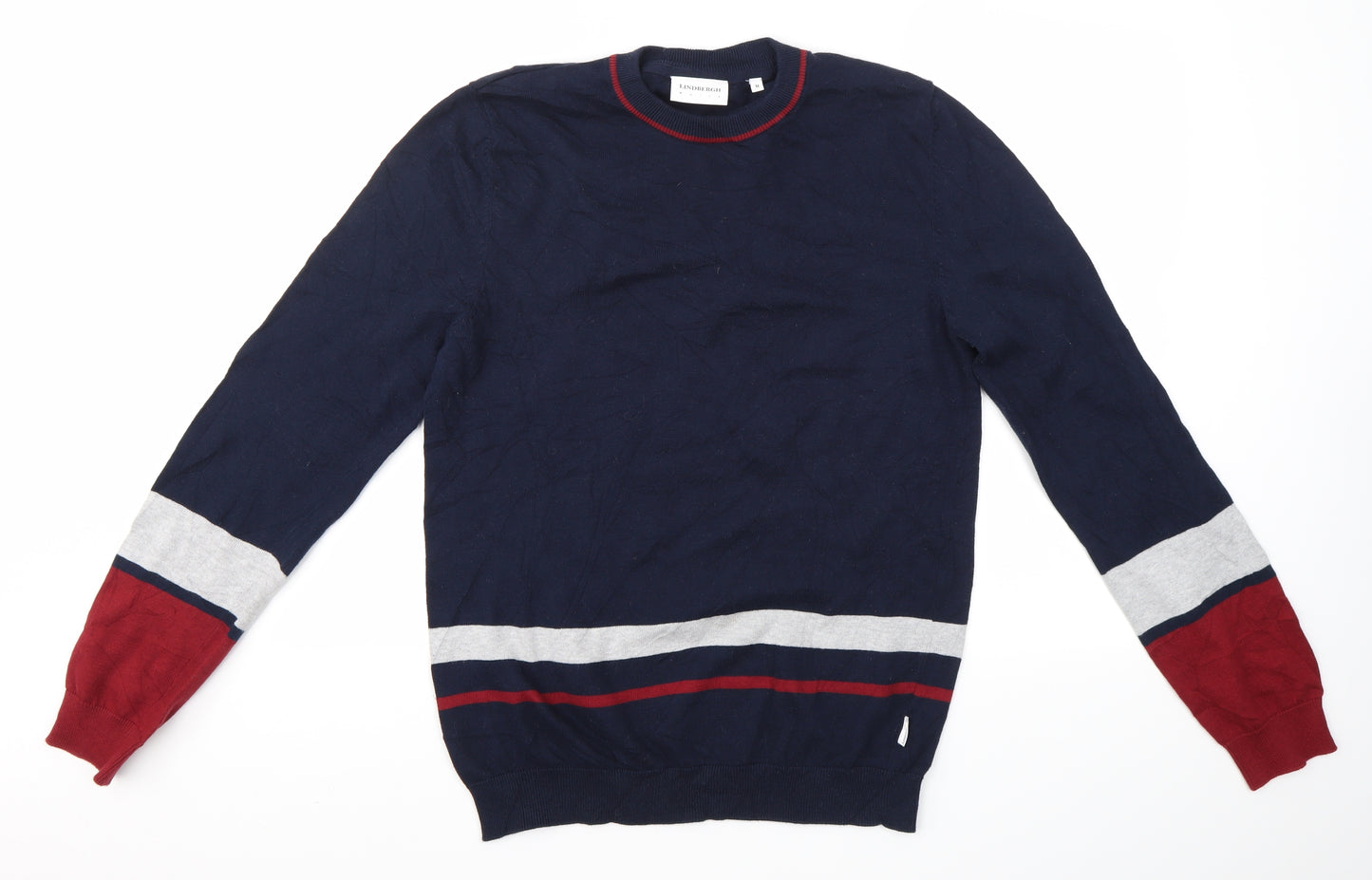 Lindbergh Mens Blue   Pullover Jumper Size M