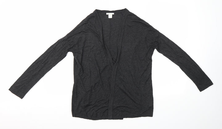 H&M Womens Grey   Cardigan Jumper Size M