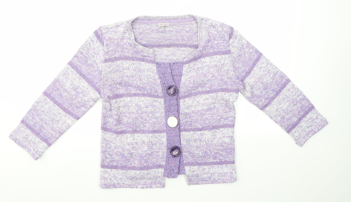 m&s Womens Purple   Cardigan Jumper Size 14