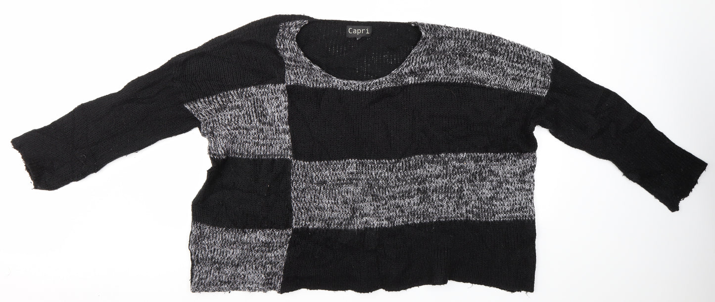 Capri Womens Black   Pullover Jumper Size S
