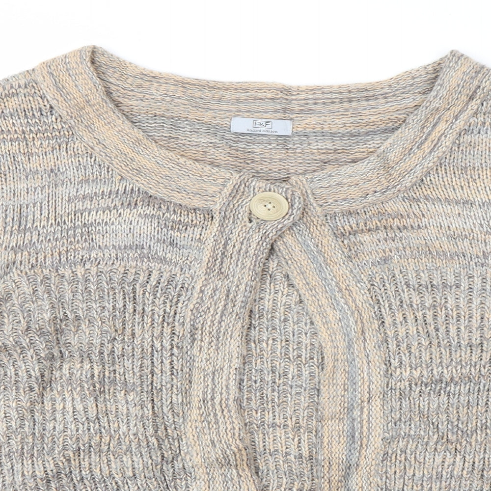 F&F Womens Brown   Cardigan Jumper Size 14