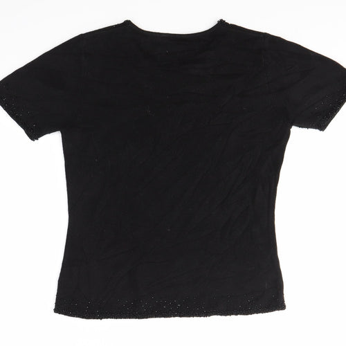 Fabrizio Womens Black   Pullover Jumper Size S