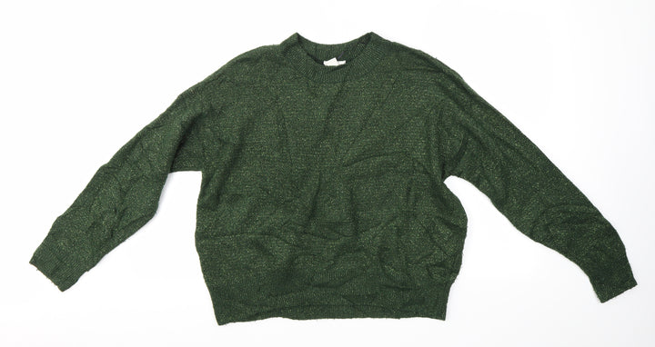 H&M Womens Green   Pullover Jumper Size S