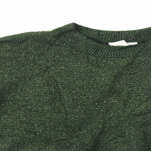 H&M Womens Green   Pullover Jumper Size S